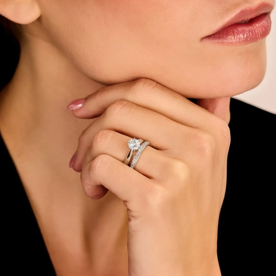 0.50 quilates anillo solitario diamante en oro amarillo 