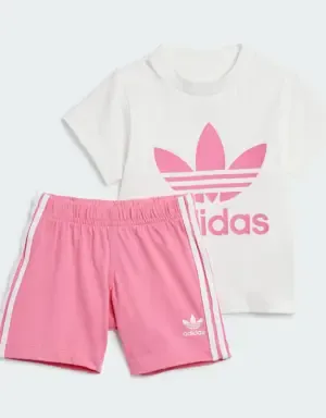 Adidas Conjunto camiseta y pantalón corto Trefoil
