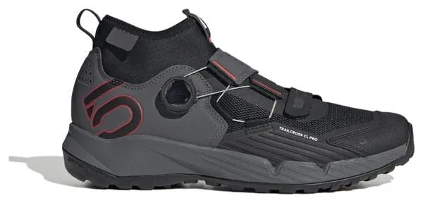 ADIDAS FIVE TEN ZAPATILLA MTB FIVE TEN 5.10 TRAILCROSS PRO CLIPIN NEGRA/GRIS/ROJA