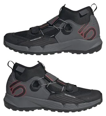ADIDAS FIVE TEN ZAPATILLA MTB FIVE TEN 5.10 TRAILCROSS PRO CLIPIN NEGRA/GRIS/ROJA
