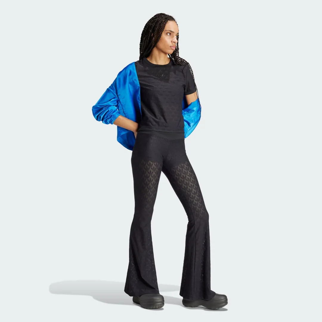 adidas Performance Fashion Monogram Lace Cropped
