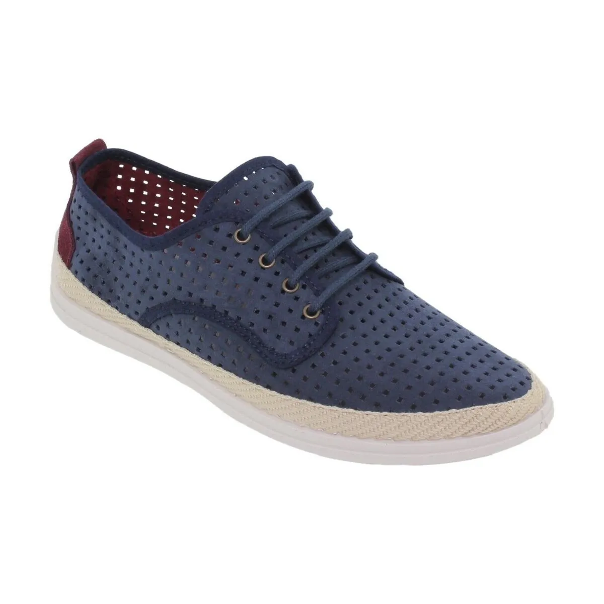 Alpargatas azules con cordones by