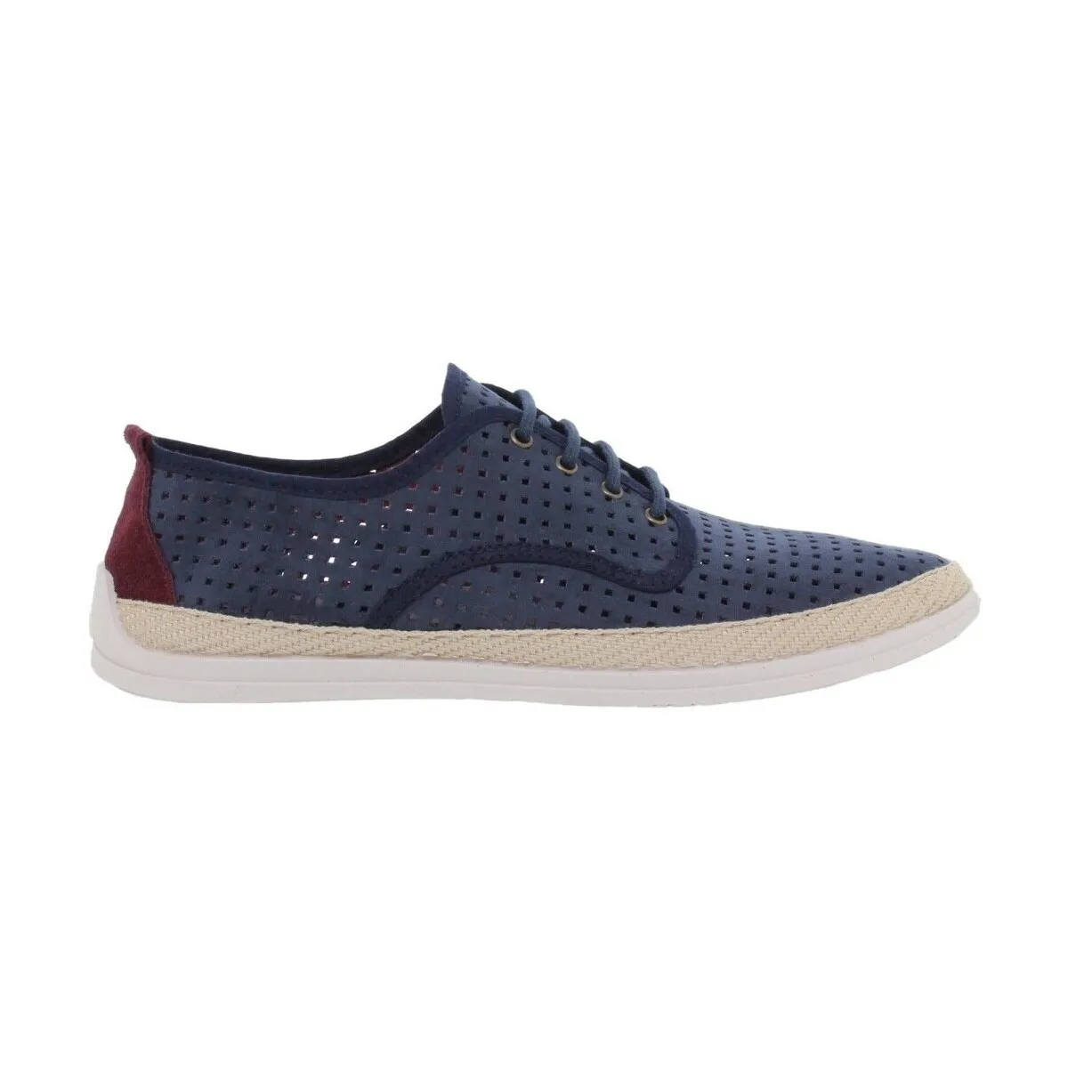 Alpargatas azules con cordones by