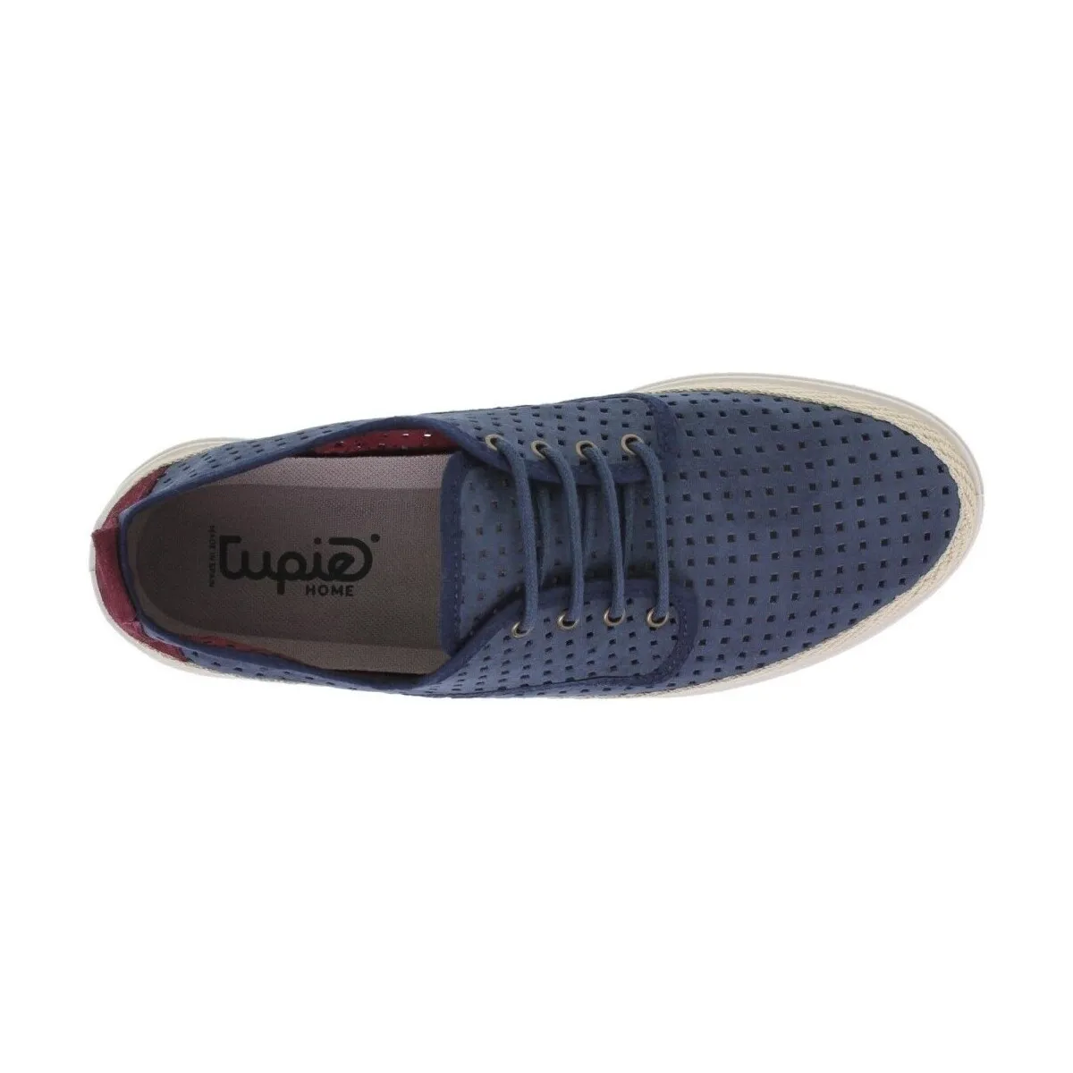 Alpargatas azules con cordones by