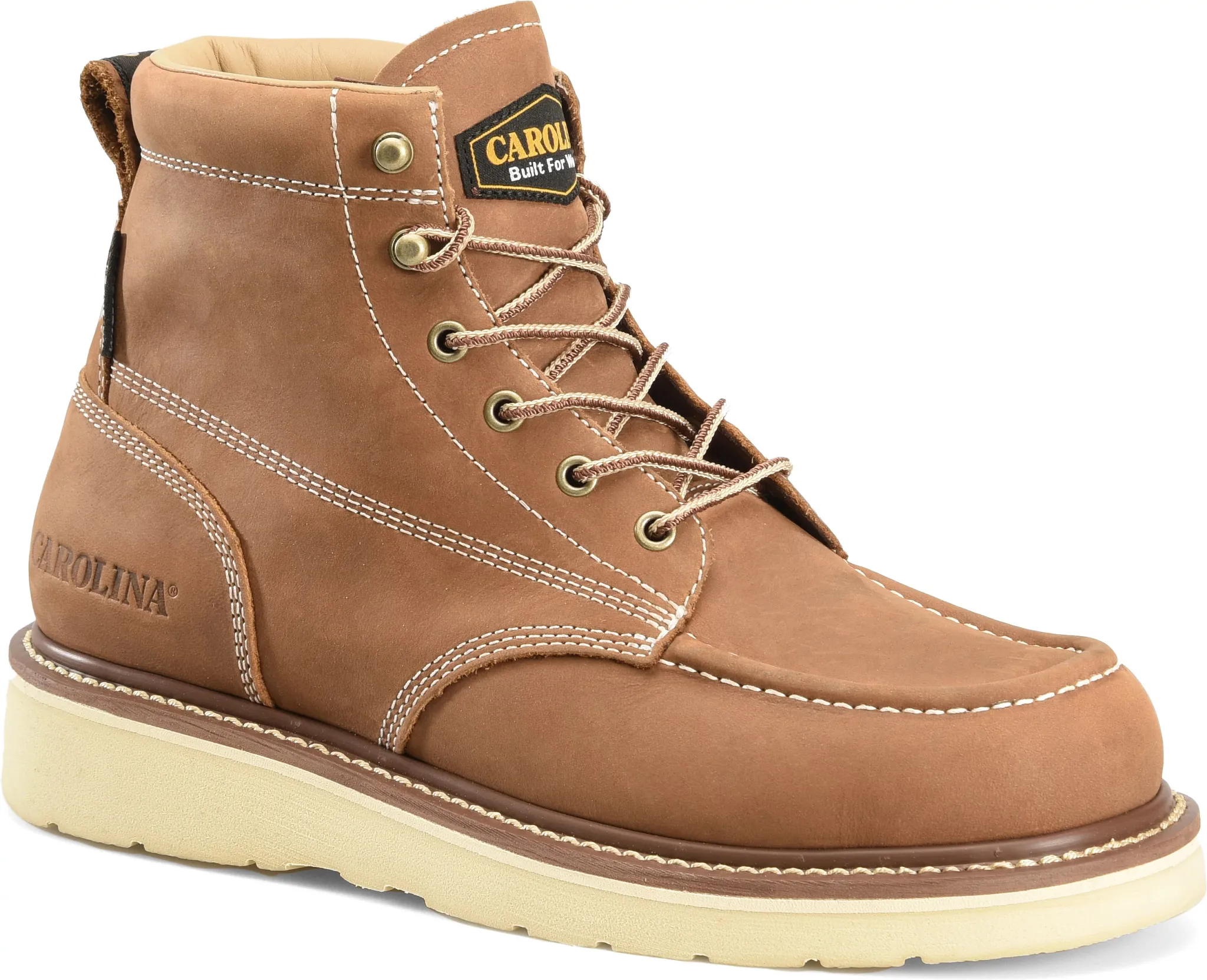 Amp 6" Waterproof Moc Toe Wedge Work Boot
