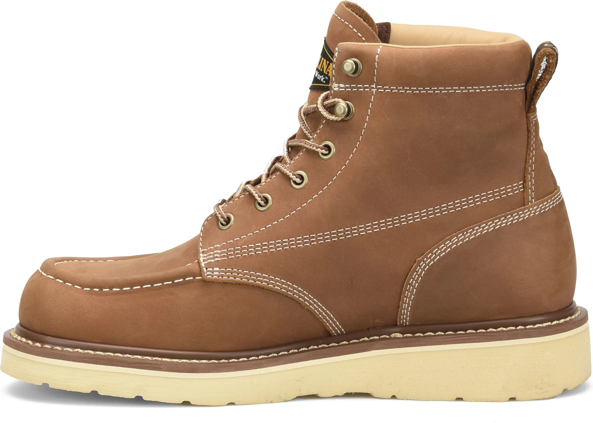 Amp 6" Waterproof Moc Toe Wedge Work Boot