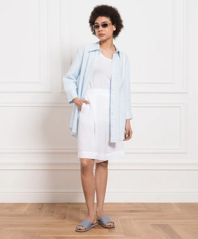 ANNECLAIRE White linen longsleeve