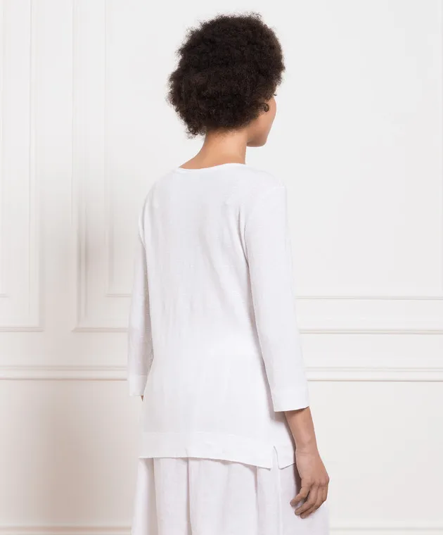 ANNECLAIRE White linen longsleeve