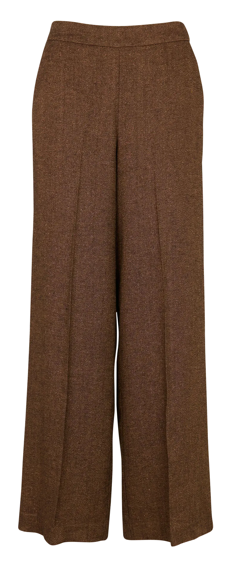 ATTIC AND BARN PUEBLO  PANTALóN EVASé DE TALLE ALTO EN MARRON