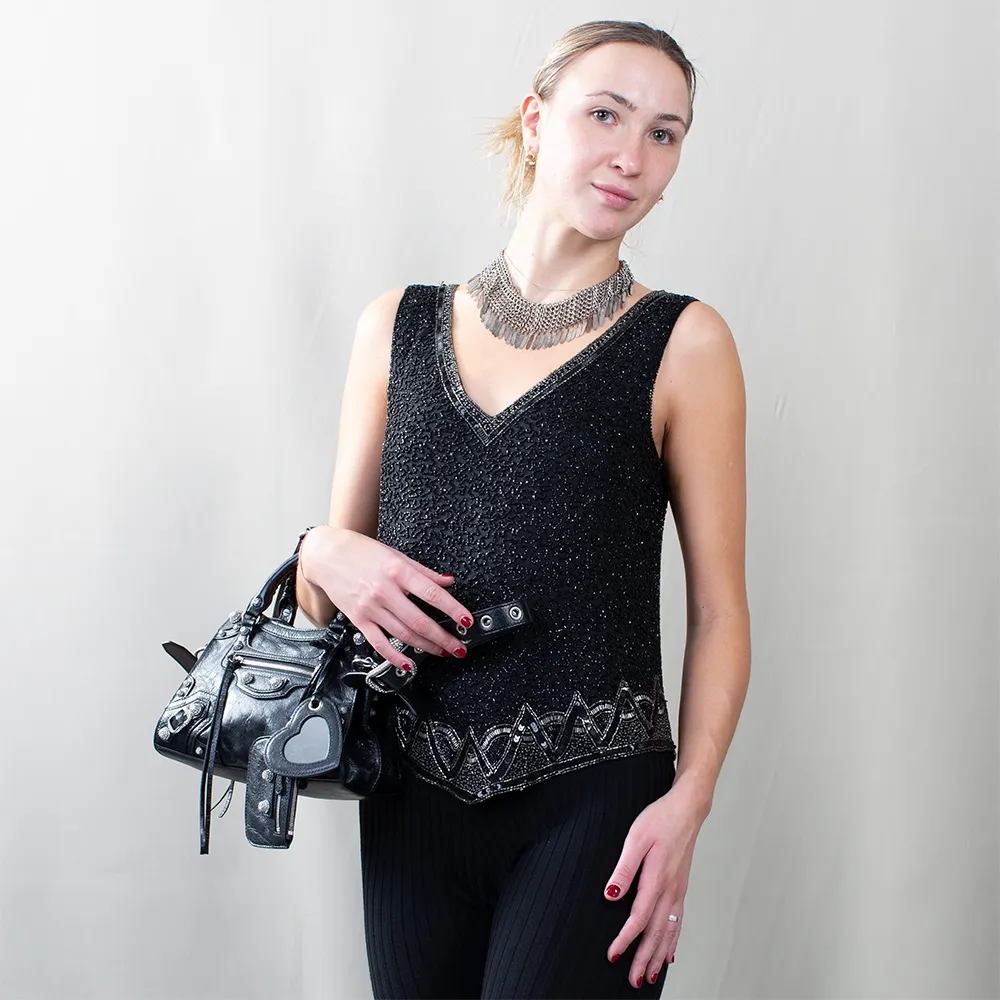 Balenciaga Bolso Neo Cagole XS Strass