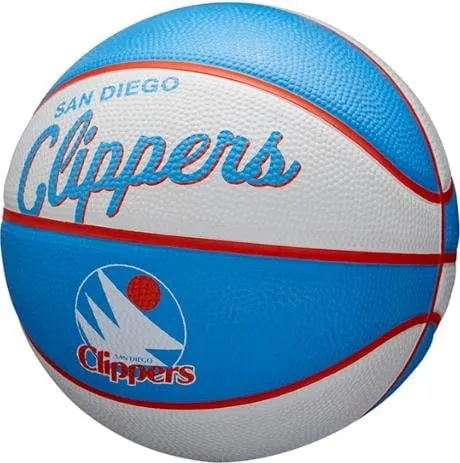 Balón Wilson NBA TEAM RETRO BASKETBALL MINI LA CLIPPERS