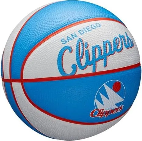 Balón Wilson NBA TEAM RETRO BASKETBALL MINI LA CLIPPERS
