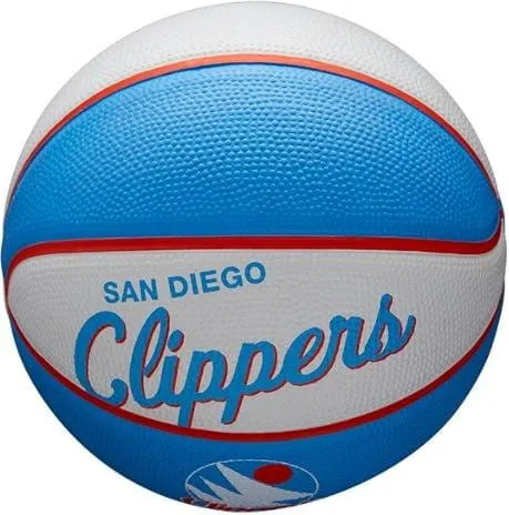 Balón Wilson NBA TEAM RETRO BASKETBALL MINI LA CLIPPERS