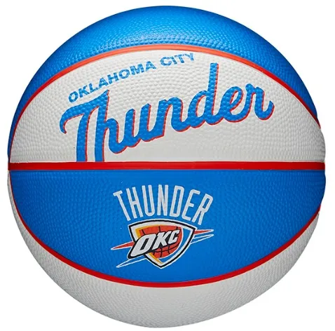 Balón Wilson NBA TEAM RETRO BASKETBALL MINI OKC THUNDER