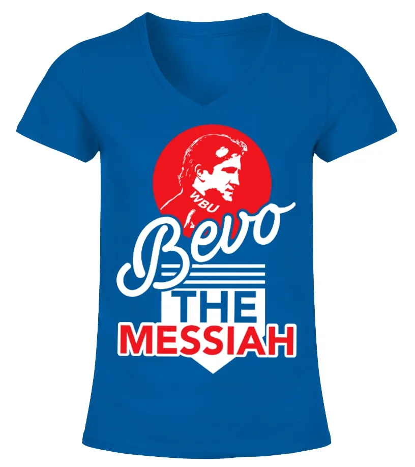 BEVO THE MESSIAH  BLUE LIMITED EDITION CAMISETA CUELLO PICO MUJER