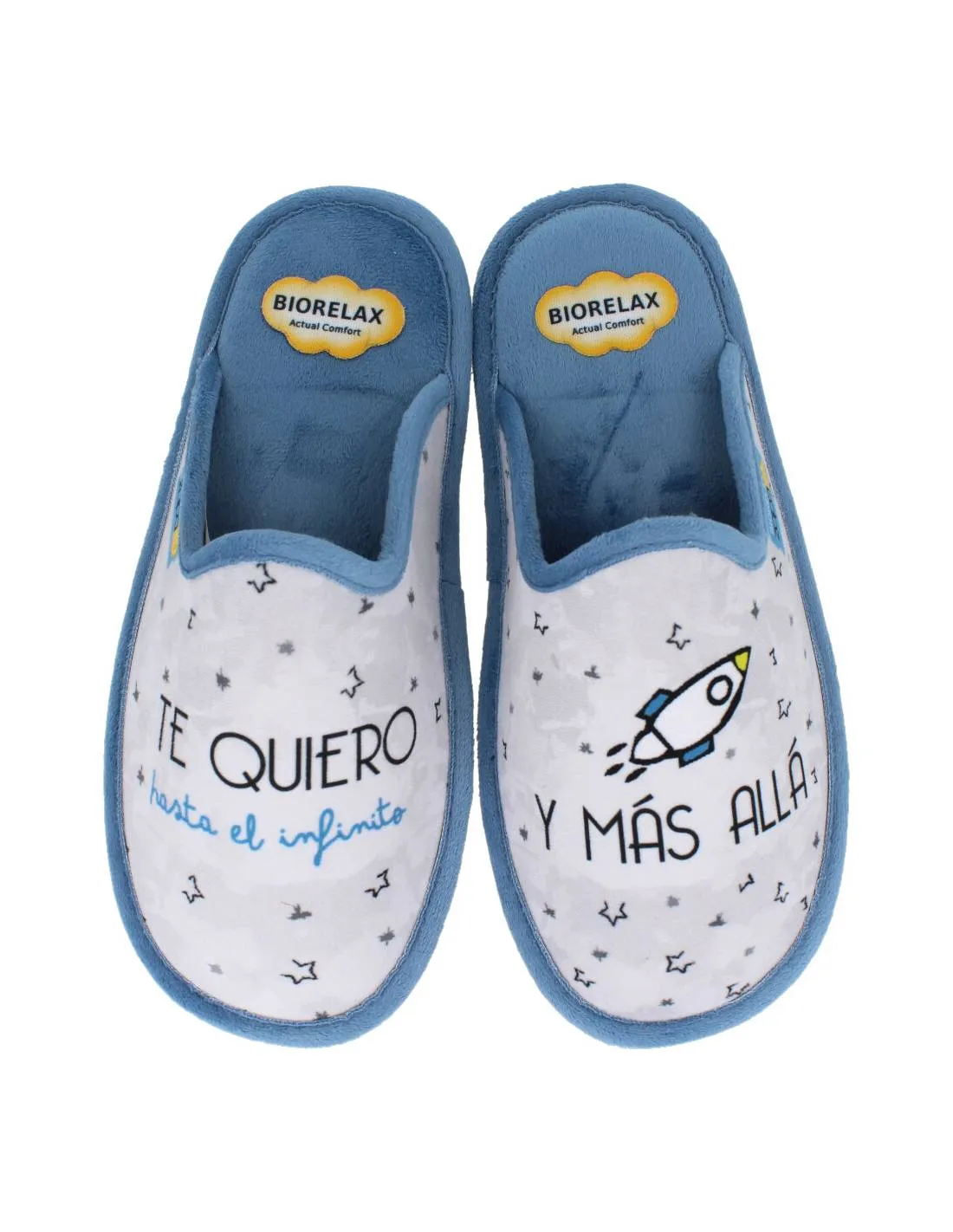 BIORELAX  ZAPATILLAS CASA MUJER HASTA EL INFINITO ÍNDIGO