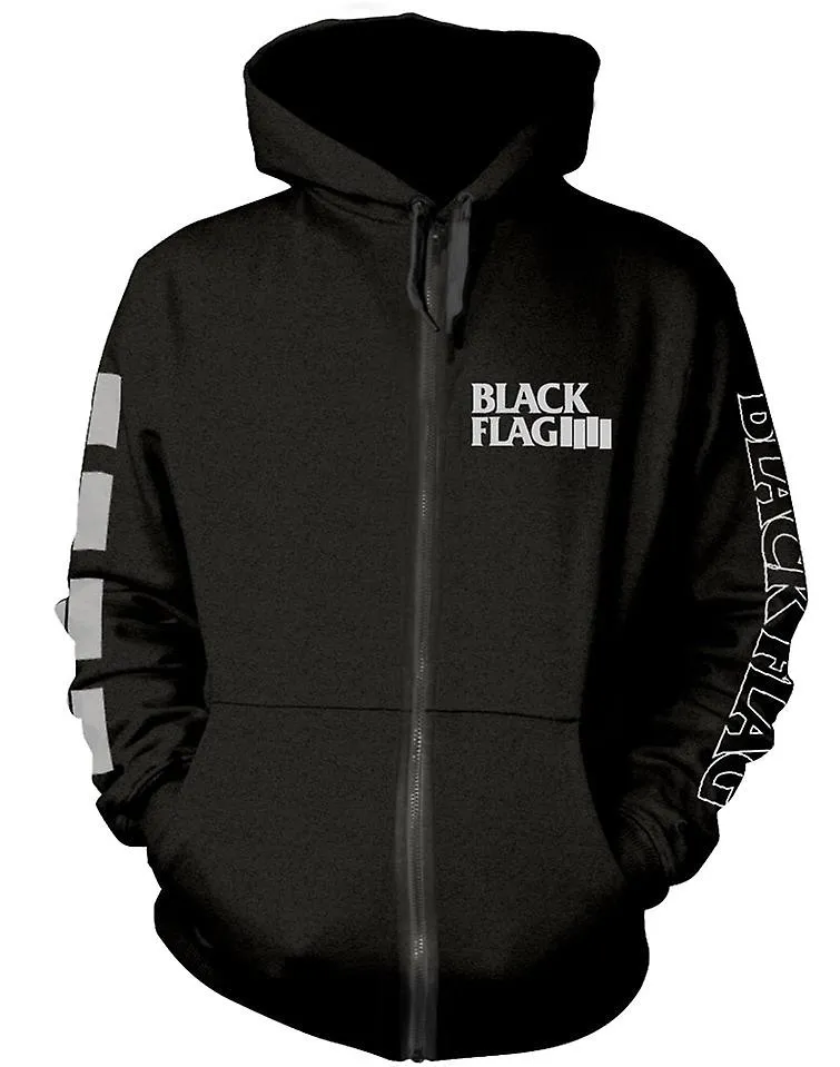 BLAG FLAG  LOGOTIPO UNISEX CON CREMALLERA CON SUDADERA CON CREMALLERA (IMPRESIóN POSTERIOR)