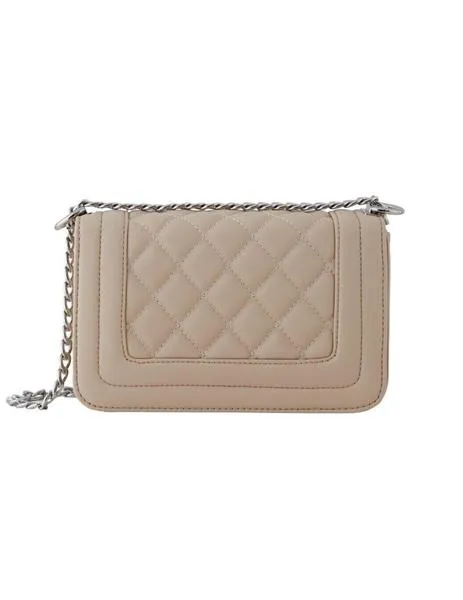 Bolso beige con cadena Simi