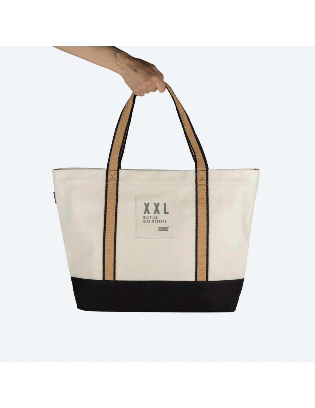 BOLSO LONA MUNICH GO GO TAN SHOPPER