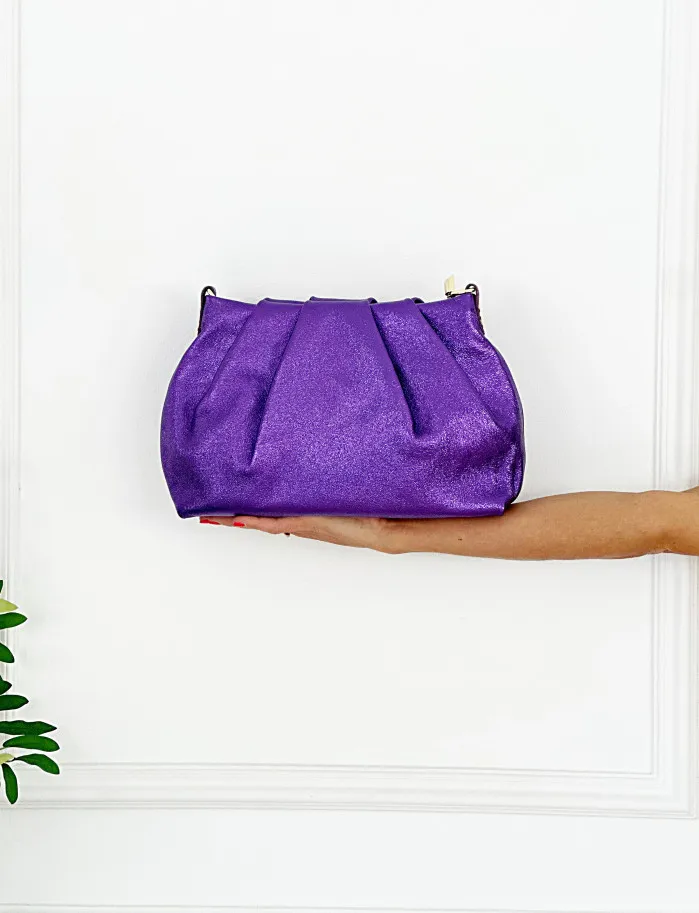 Bolso Orion metalizado morado