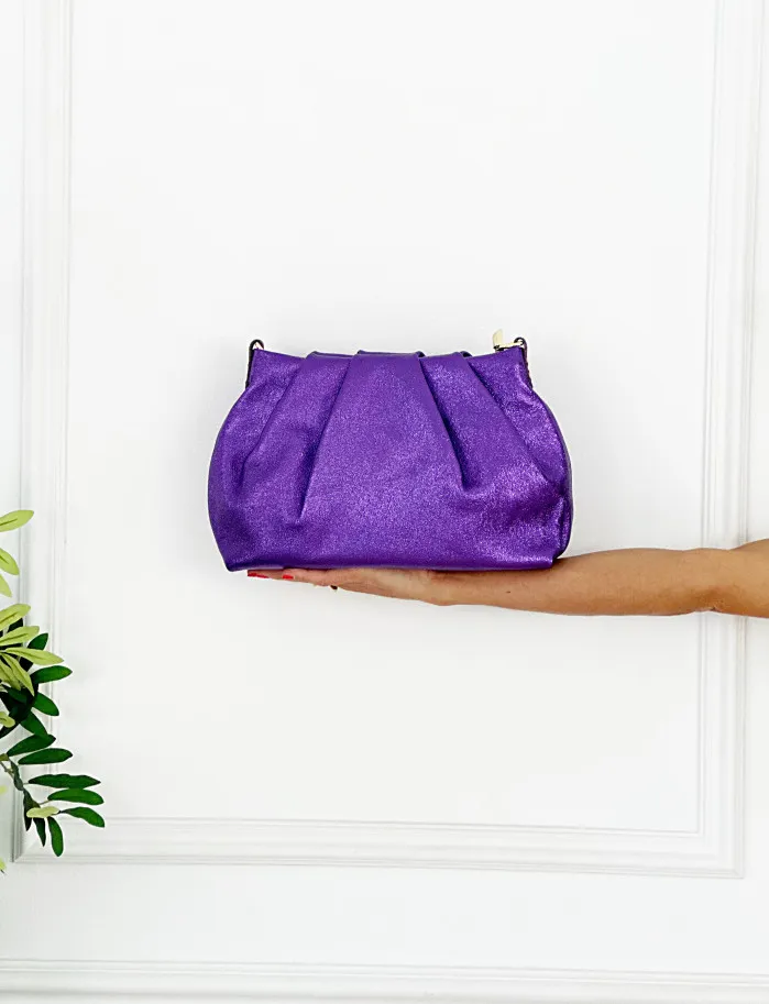Bolso Orion metalizado morado