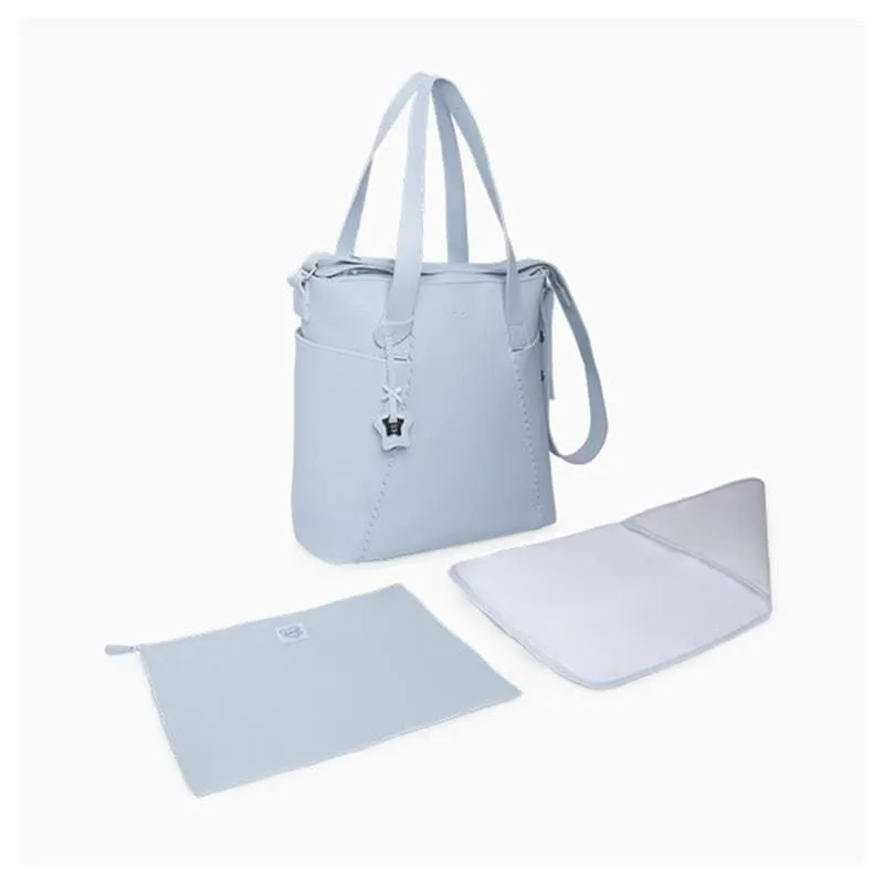 Bolso panera polipiel love gris tuc tuc