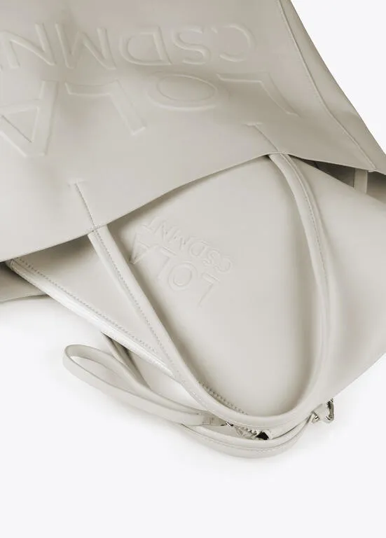 Bolso shopper con logo en relieve CRUDO Lola Casademunt