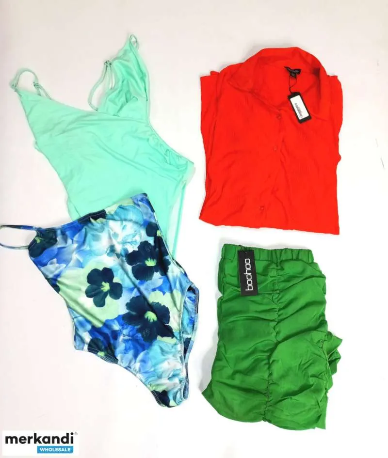 Boohoo almacena al por mayor ropa de hombre mezcla de temporada de mujer grado B