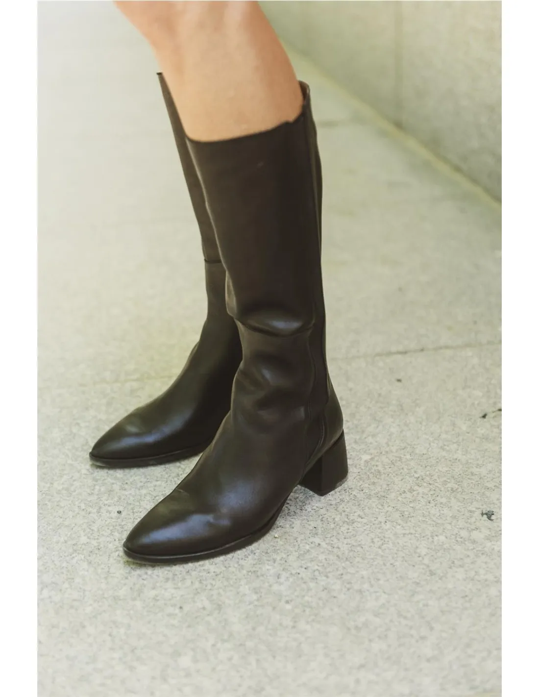 BOTA CAÑA ALTA MUJER POPA AYSE NEGRO