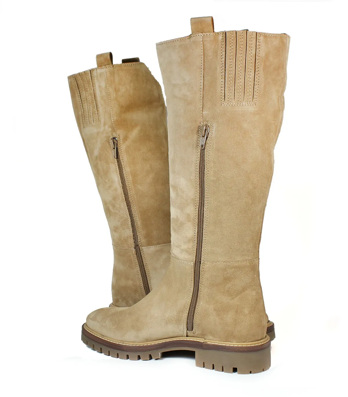 BOTA DE CAÑA ALTA DE PIEL ALPE MILITARE 2689 CAMEL