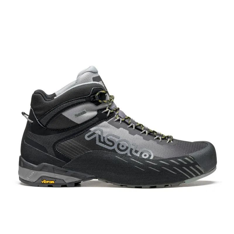 Bota de montaña para hombre Asolo ELDO MID GV MM (NEGRO/GREY)