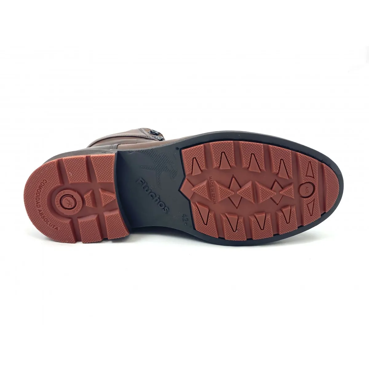 Bota Fluchos Terry Marrón hombre con cordones F1342