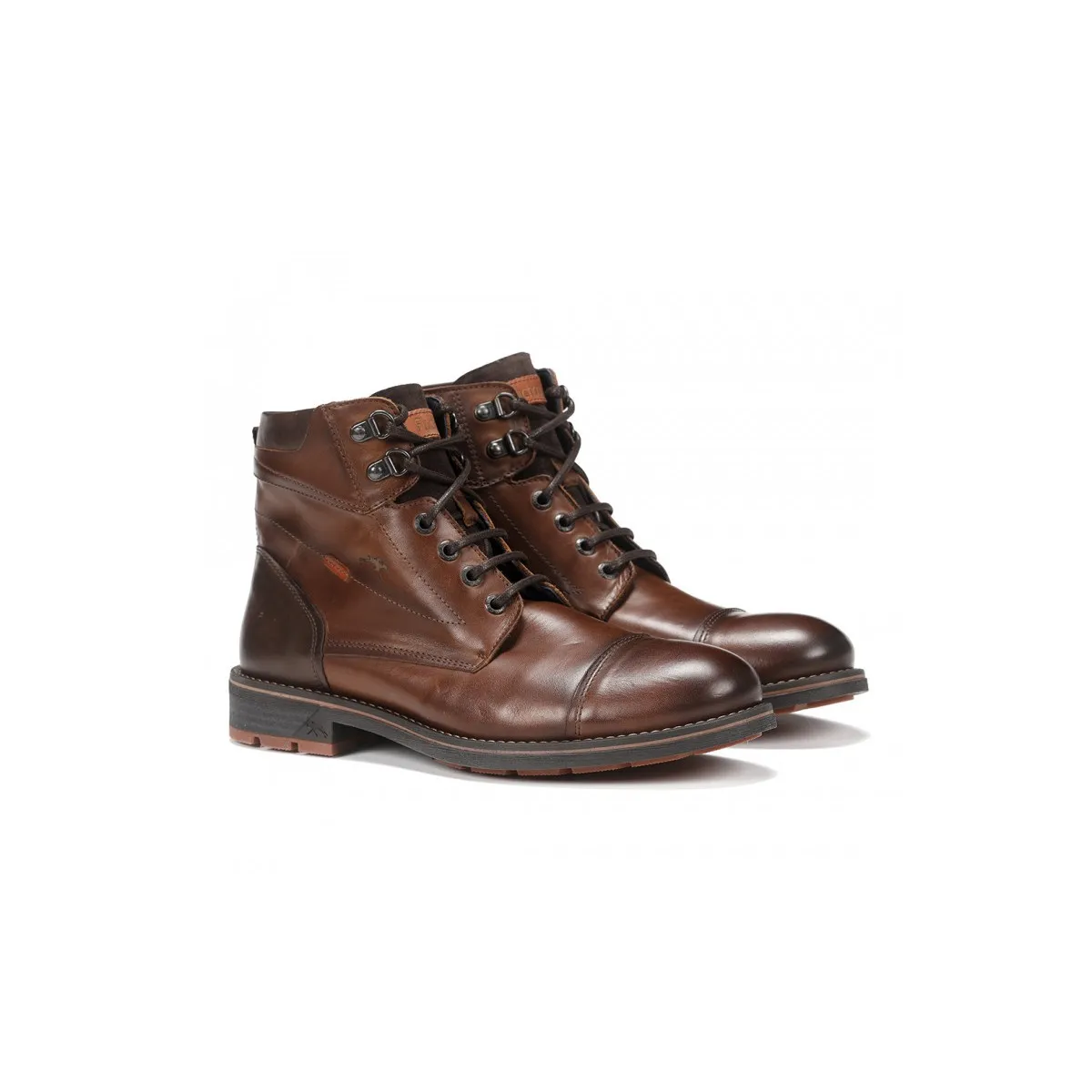 Bota Fluchos Terry Marrón hombre con cordones F1342