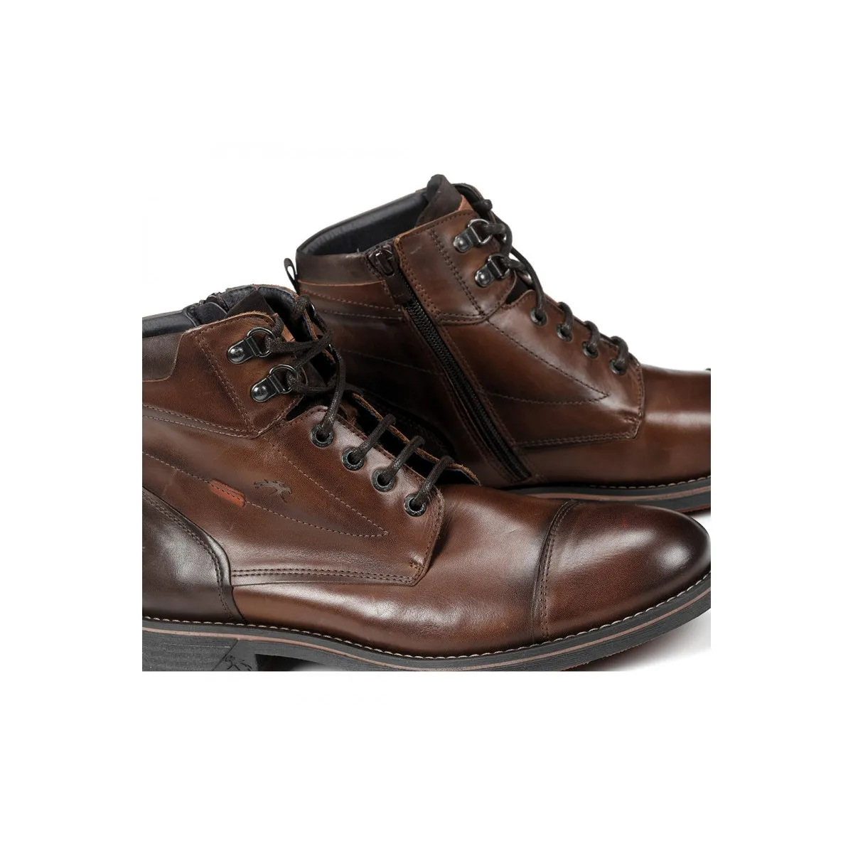 Bota Fluchos Terry Marrón hombre con cordones F1342