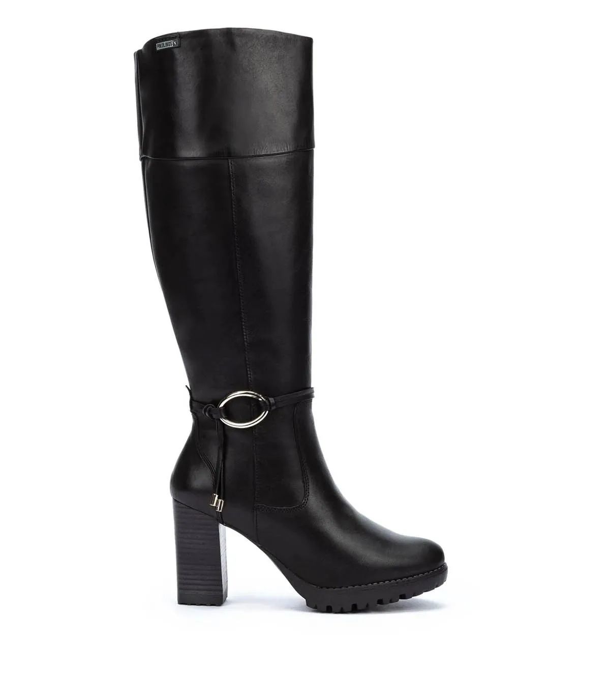 BOTAS DE TACÓN DE CAÑA ALTA MUJER PIKOLINOS CONNELLY W7M9798 NEGRO