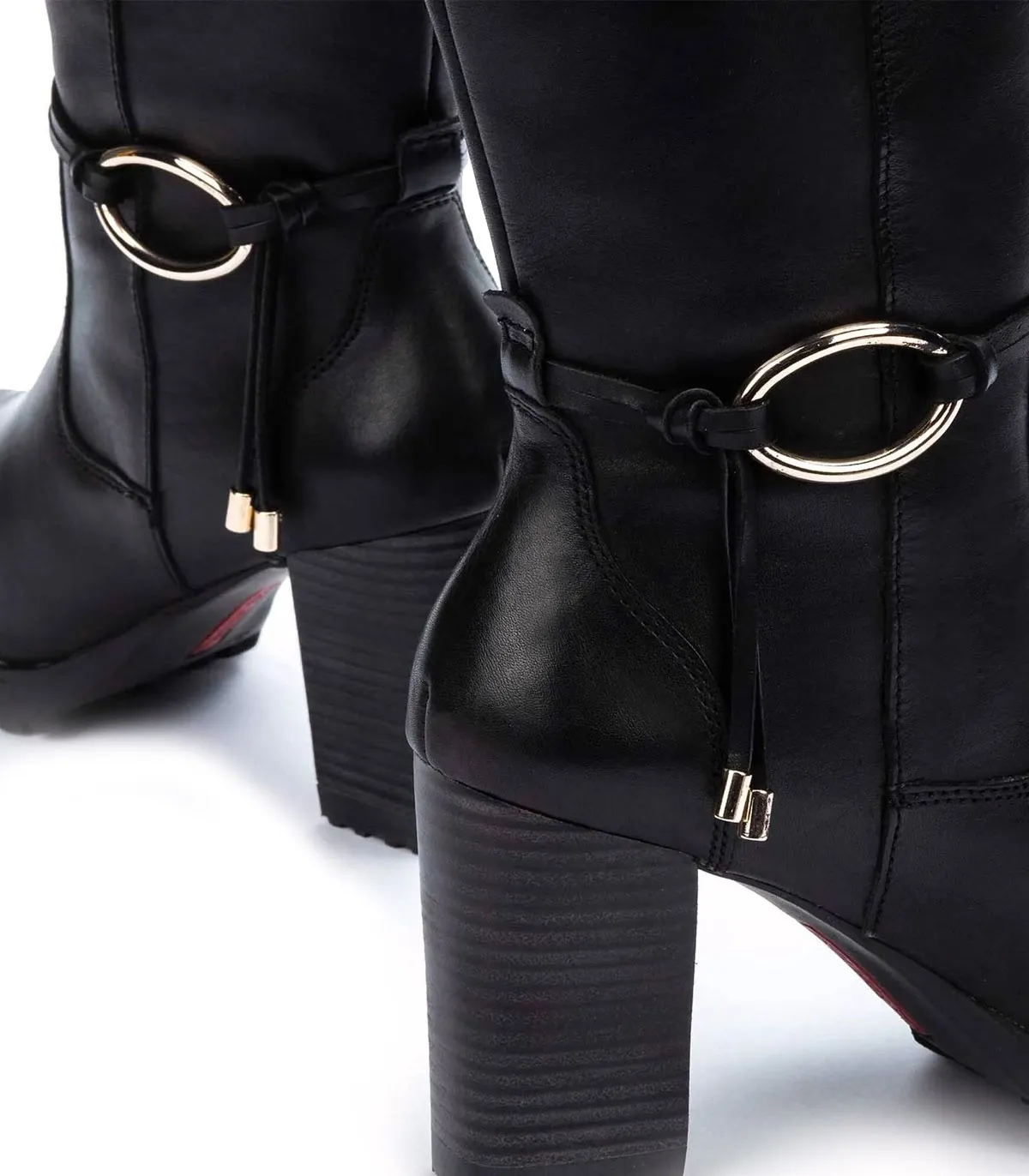 BOTAS DE TACÓN DE CAÑA ALTA MUJER PIKOLINOS CONNELLY W7M9798 NEGRO