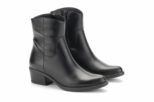 BOTIN COWBOY PIEL NEGRA PISO DAKOTA