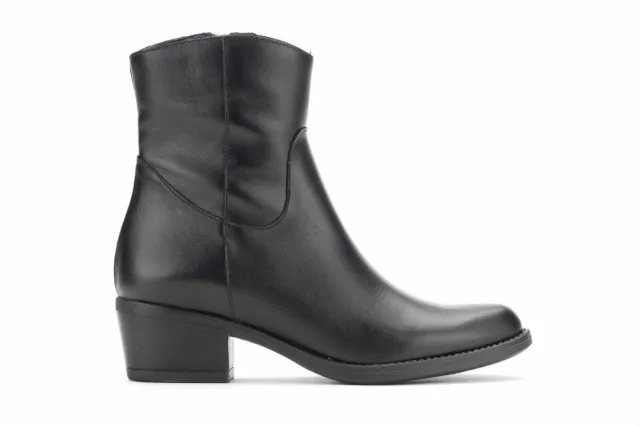 BOTIN COWBOY PIEL NEGRA PISO DAKOTA