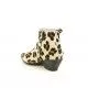 Botines Angel Alarcón print  leopardo con cremallera