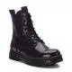Botines planos Xti burdeos con poca plataforma y suela de goma