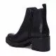 Botines plataforma Xti negros con cremallera lateral plateada