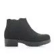 Botines QUETS! negros con elástico y cremallera en el lateral