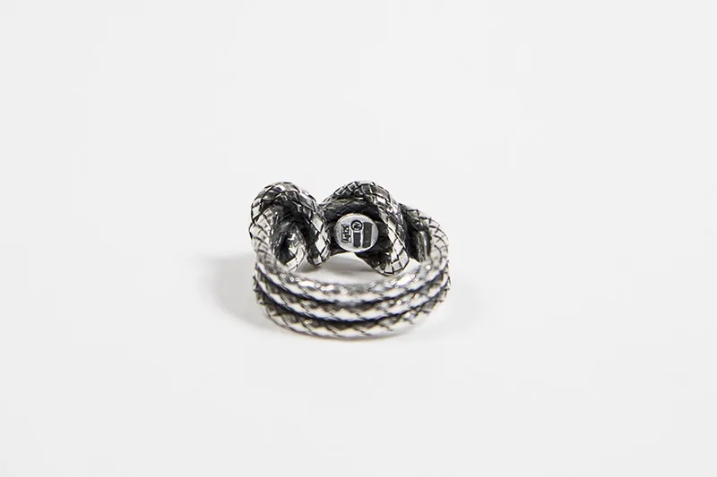 Bottega Veneta Anillo Plata