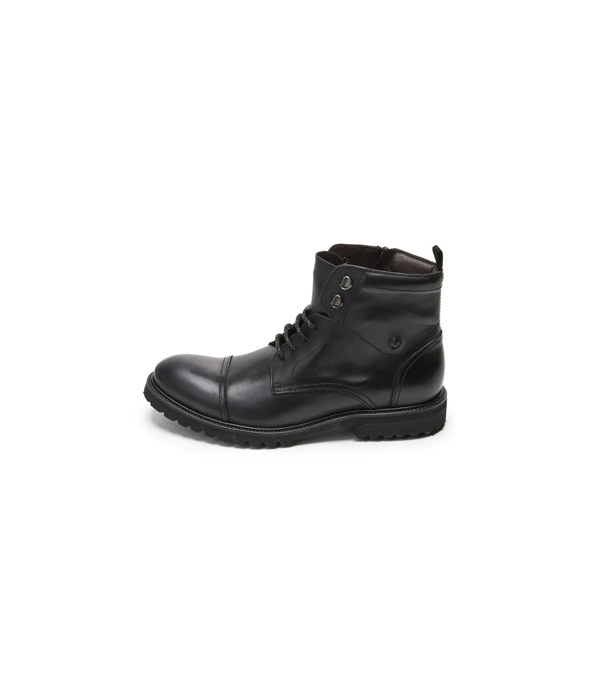 Botín con cordones para hombre en color negro