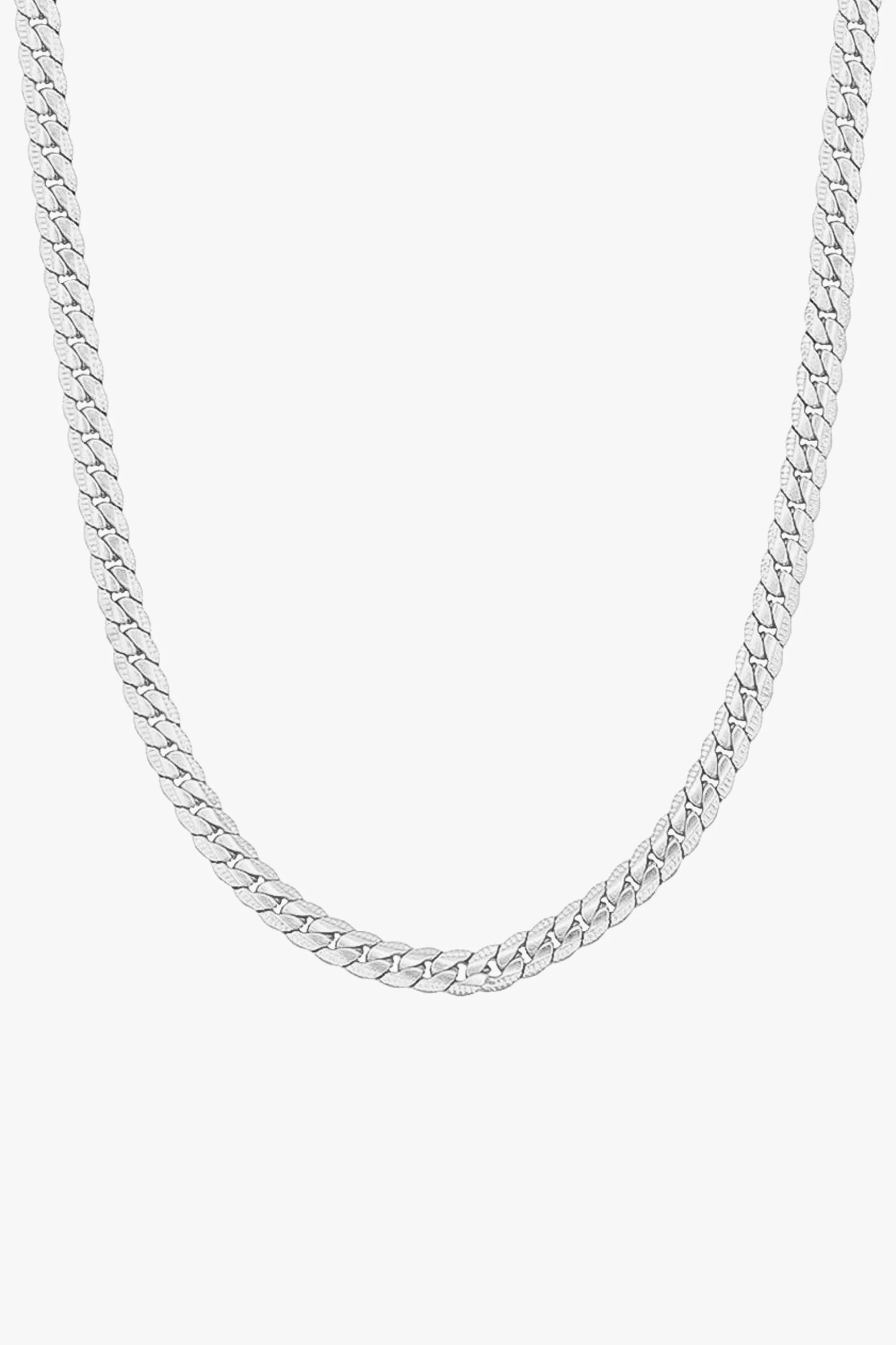 BRAID NECKLACE PLATA