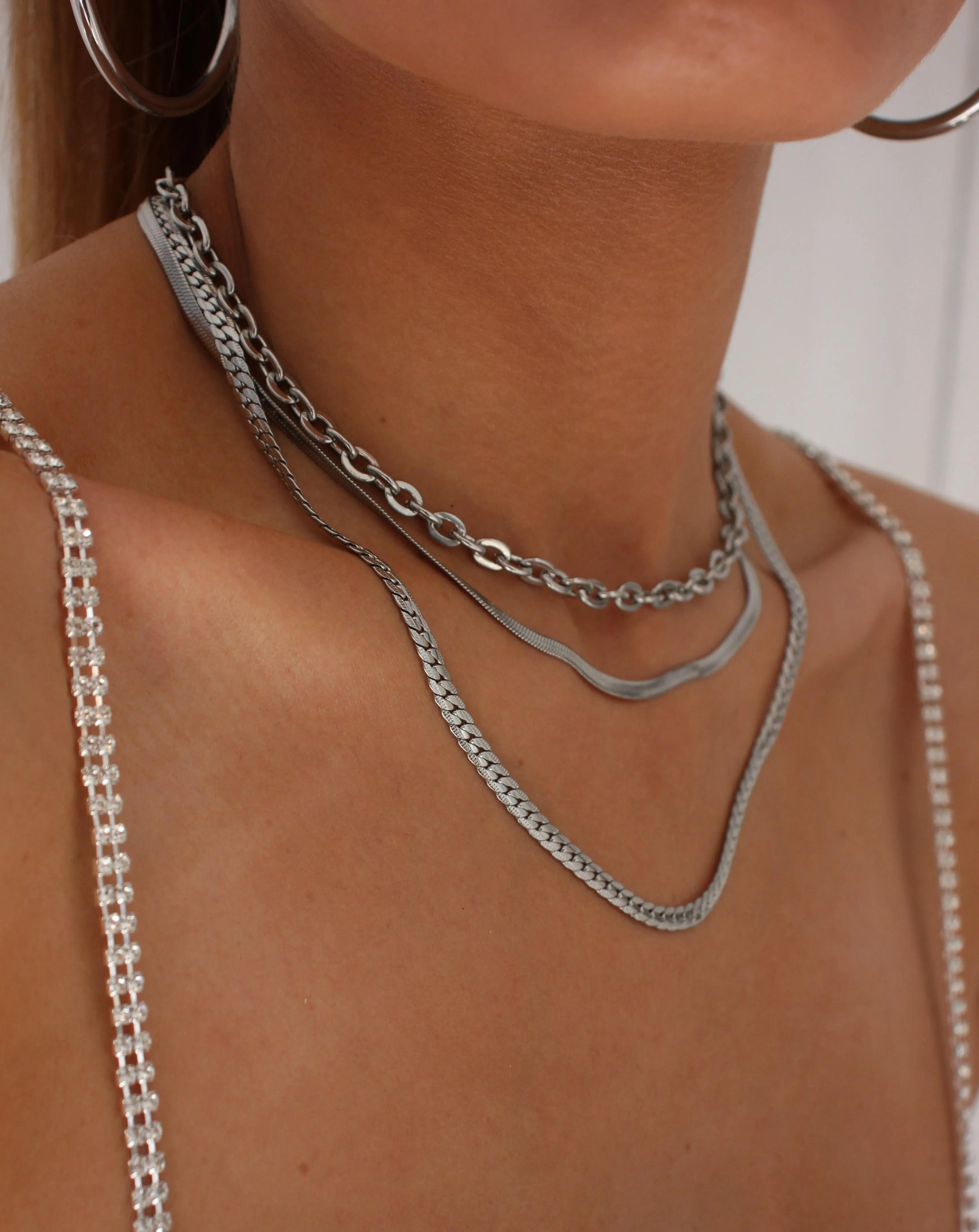 BRAID NECKLACE PLATA