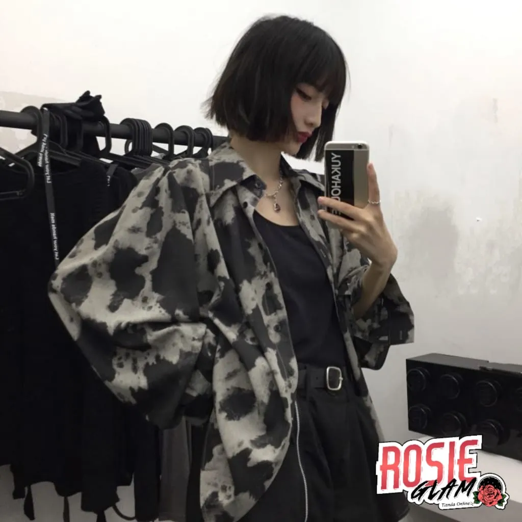 CAMISA MANGA LARGA MANCHAS  ROSIEGLAM