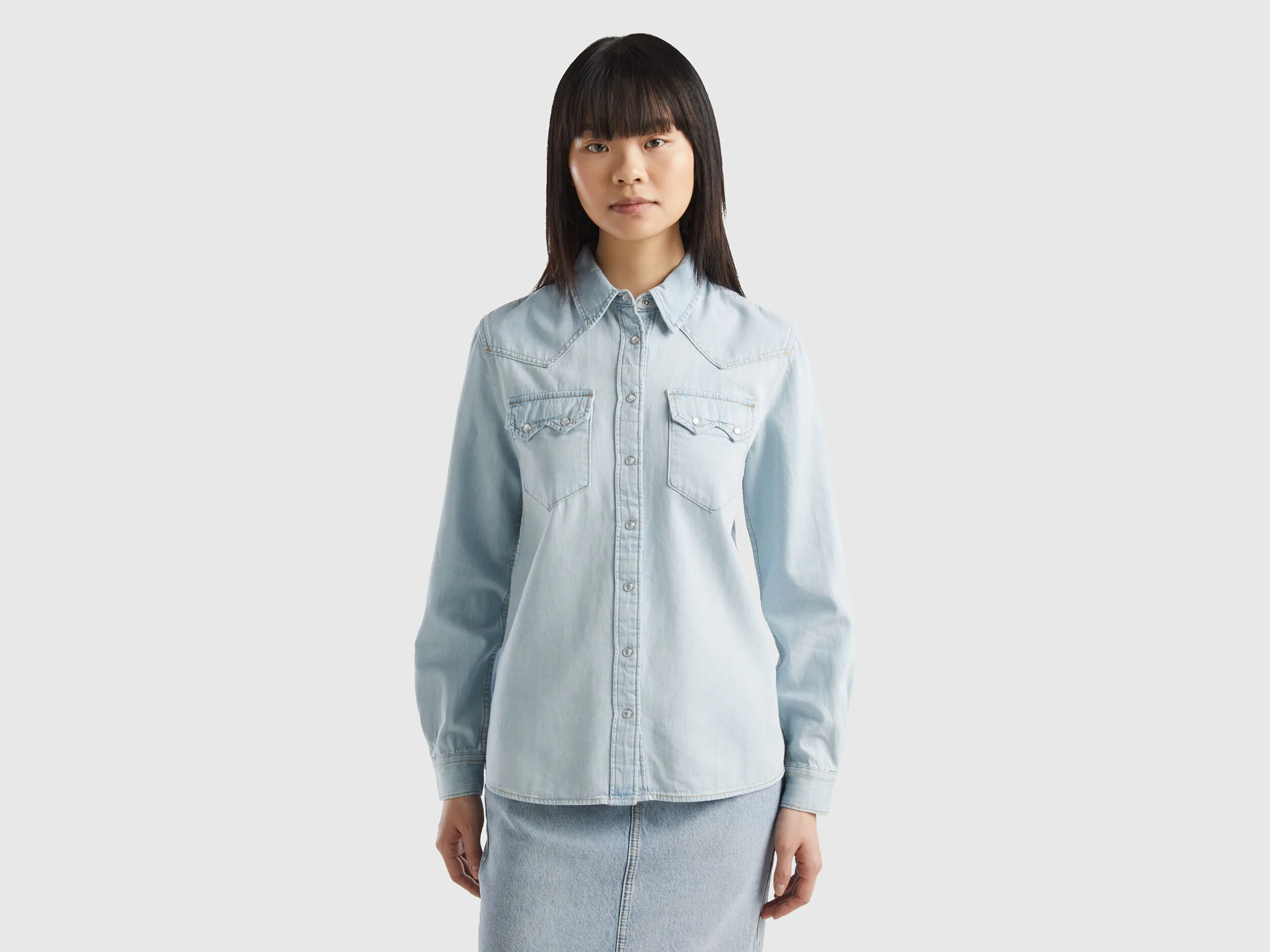 Camisa vaquera de estilo western