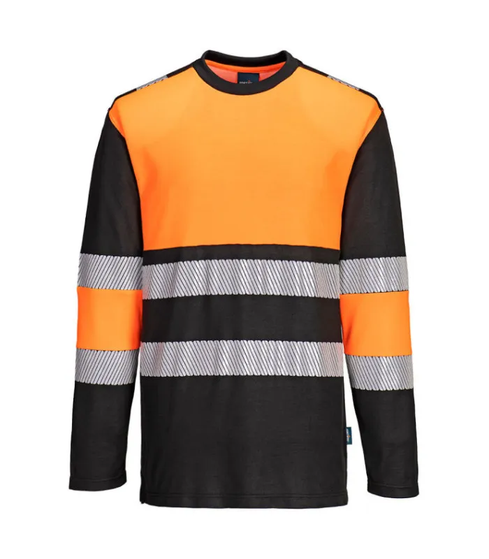 Camiseta bicolor PW3 de alta visibilidad de tejido de punto PORTWEST PW312