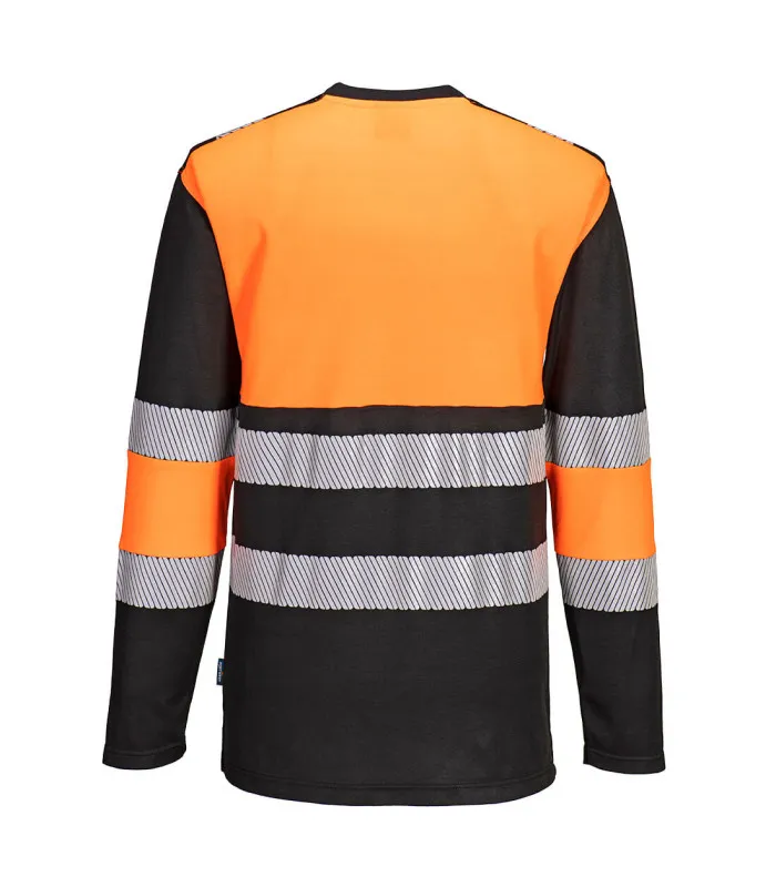 Camiseta bicolor PW3 de alta visibilidad de tejido de punto PORTWEST PW312